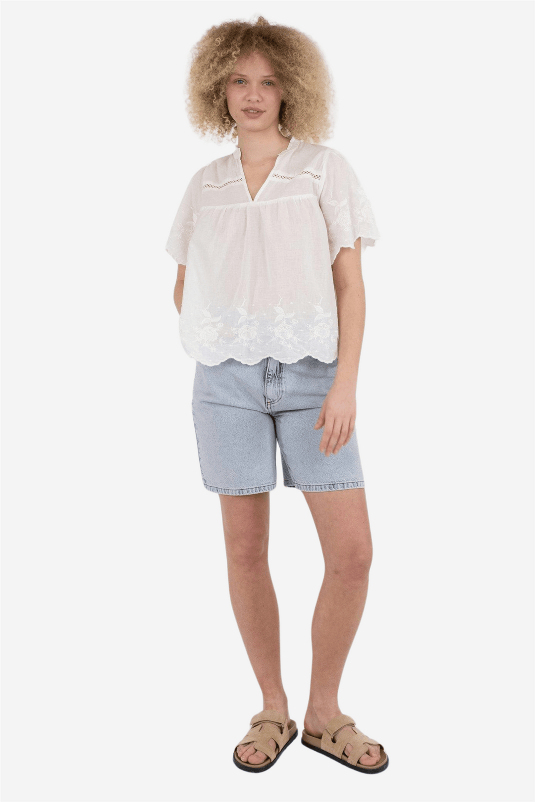 Neo Noir Bluser & Skjorter Micheline Emb Blouse