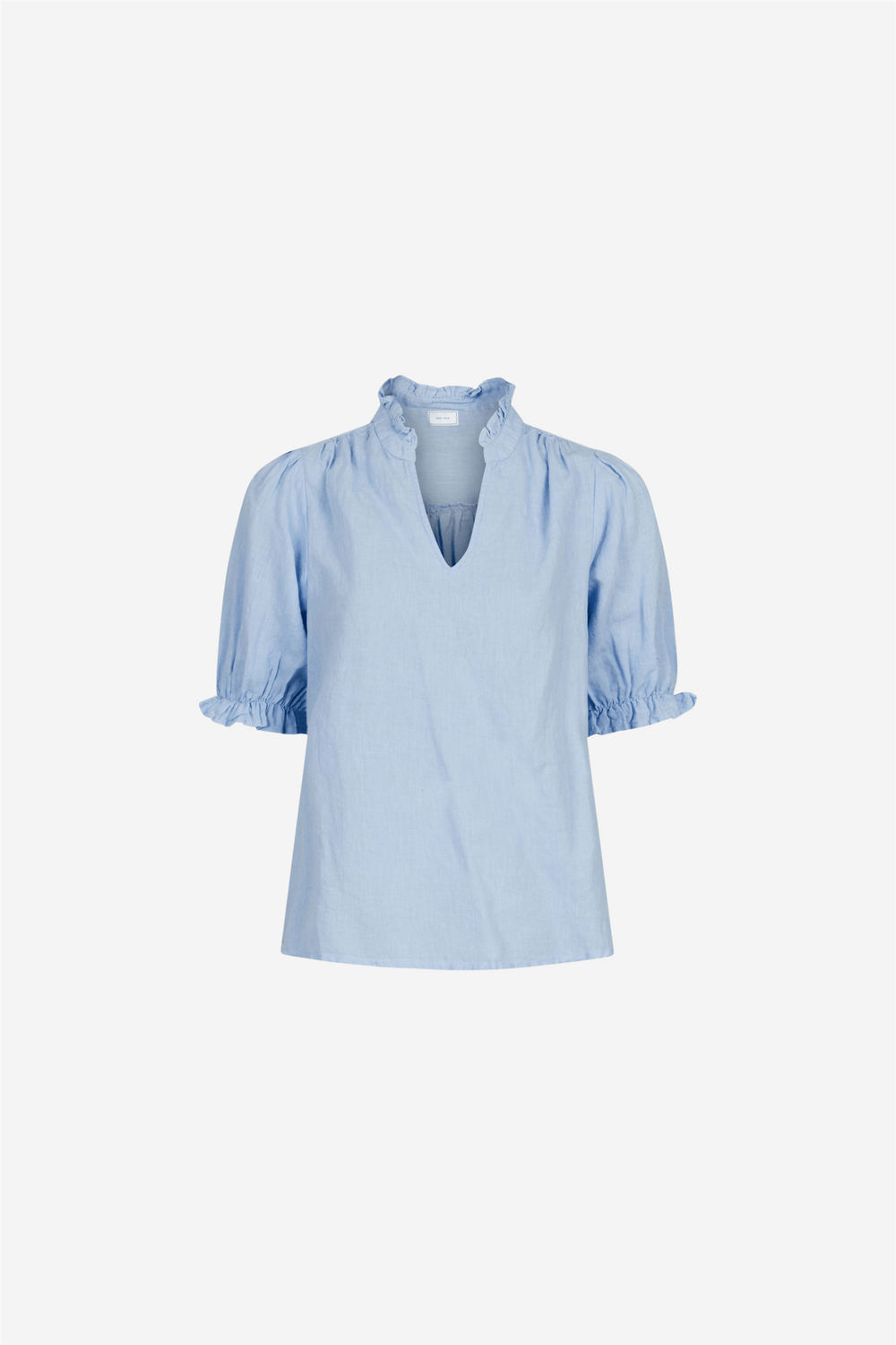 Neo Noir Bluser & Skjorter Odesa Linen Blouse Light Blue