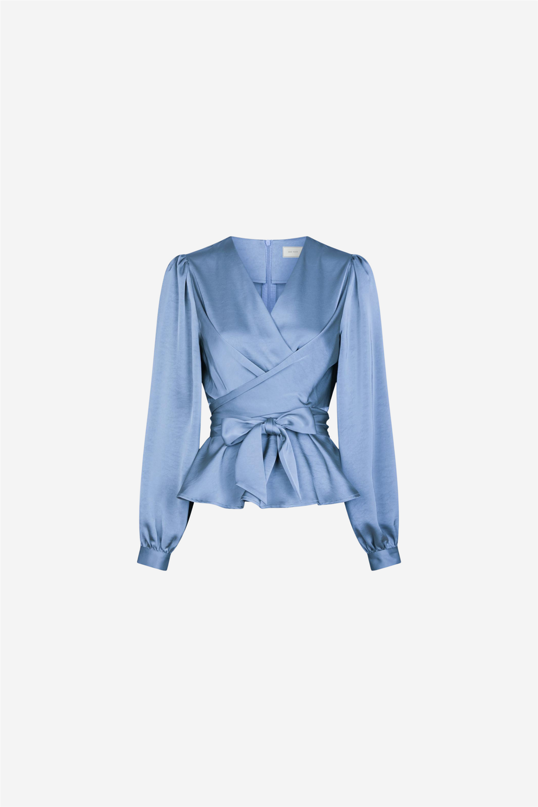 Neo Noir Bluser & Skjorter Rista Heavy Sateen Blouse Smoke Blue