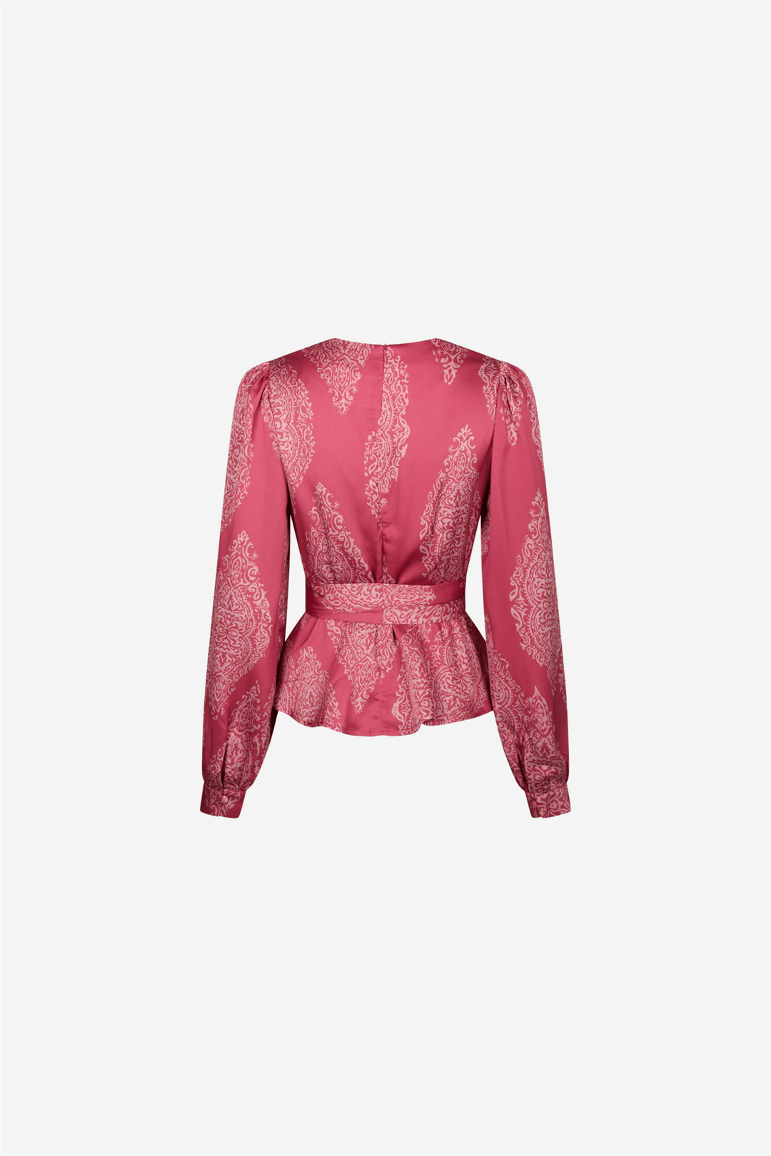Neo Noir Bluser &amp; Skjorter Rista Paisley Drop Blouse Cherry Pink