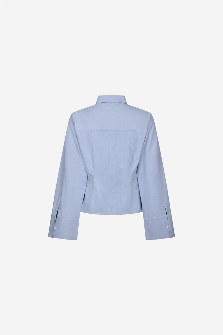 Neo Noir Bluser & Skjorter Rosa Mini Stripe Shirt Blue