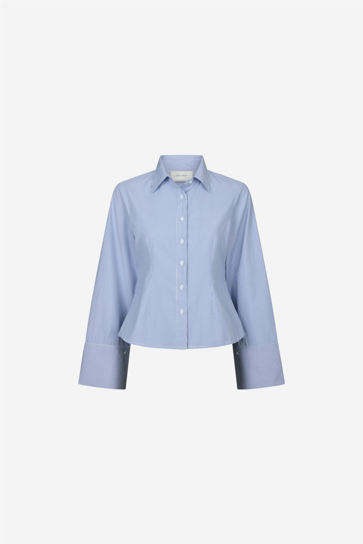 Neo Noir Bluser & Skjorter Rosa Mini Stripe Shirt Blue