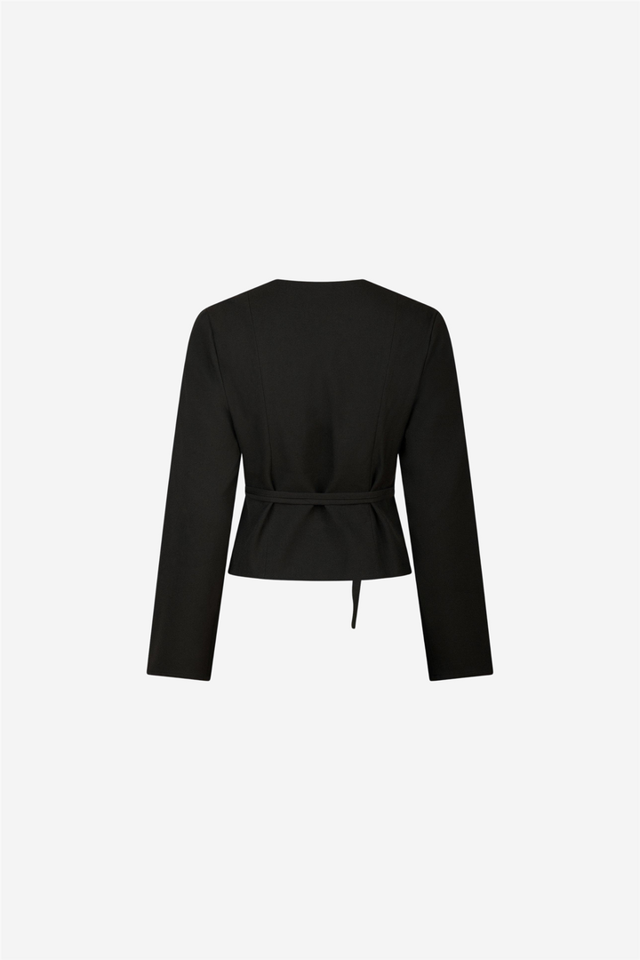 Neo Noir Bluser & Skjorter Simmi Wrap Blouse Black