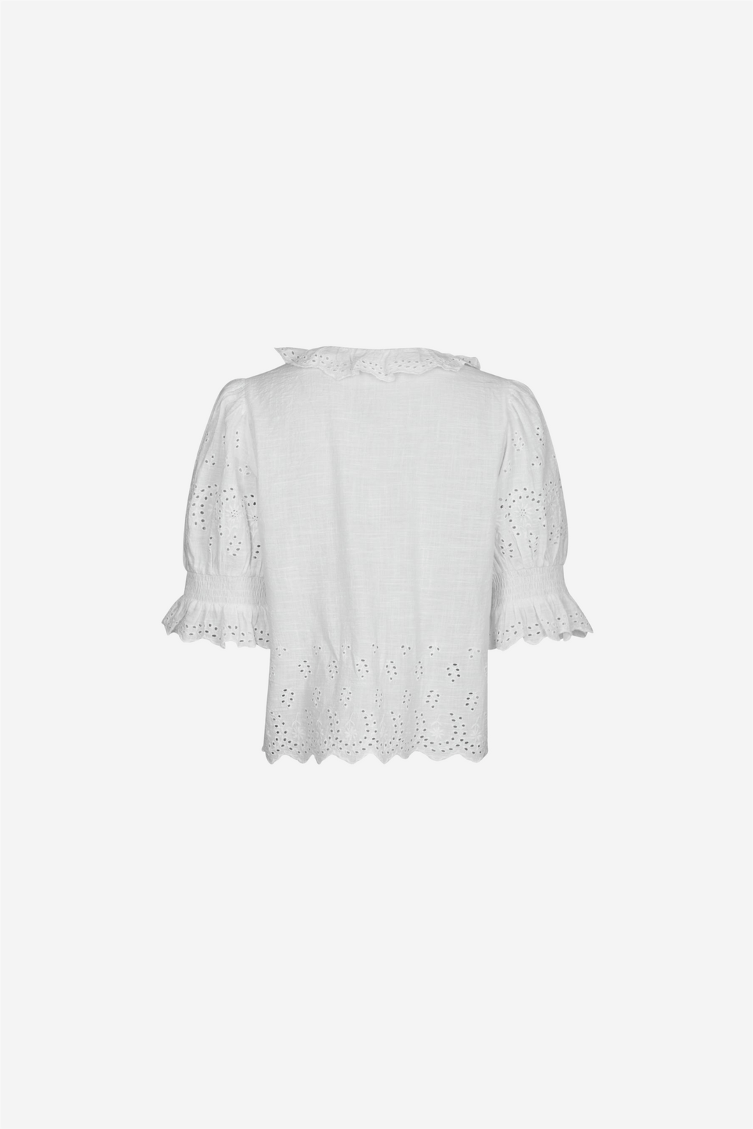 Neo Noir Bluser &amp; Skjorter Talise Emb Blouse White