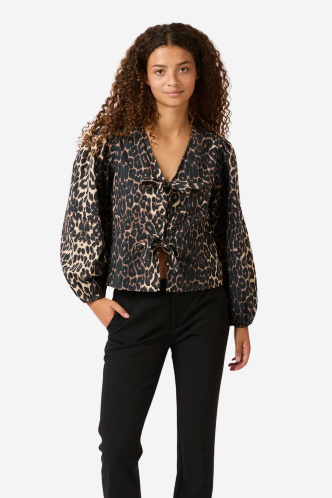 Neo Noir Bluser & Skjorter Tova Leo Blouse Leopard