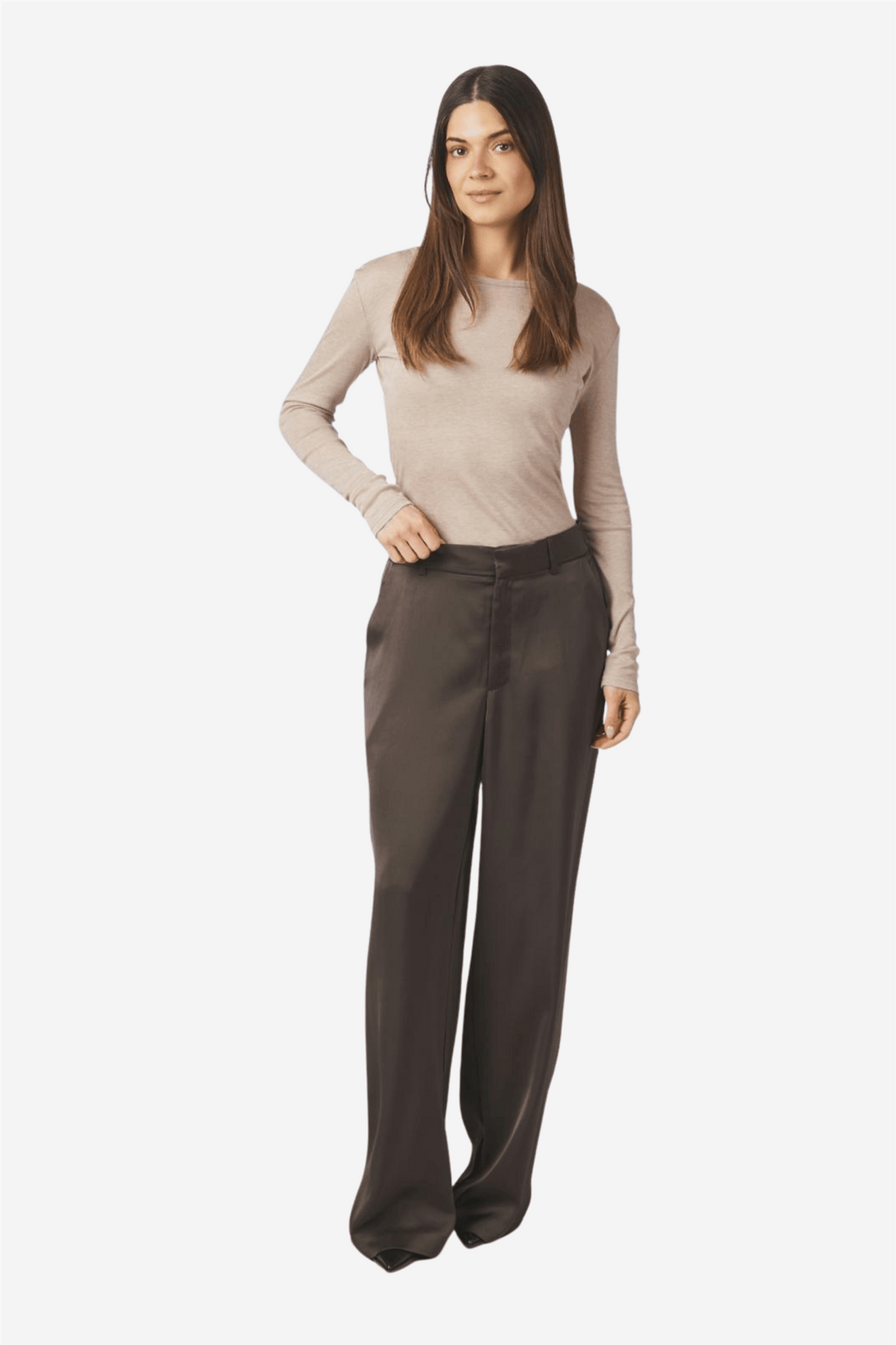 Neo Noir Bukser &amp; jeans 34 Emmett Heavy Sateen Pants Dark Brown