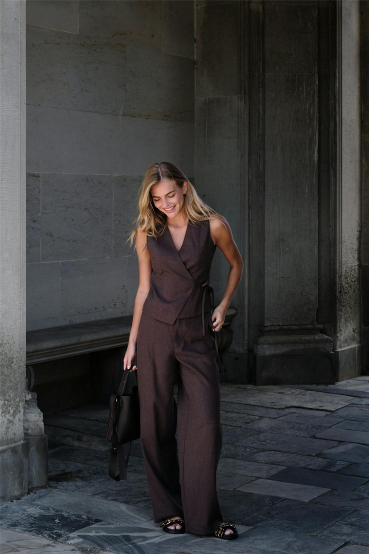 Neo Noir Bukser & jeans Emmett Melange Pants Brown Melange