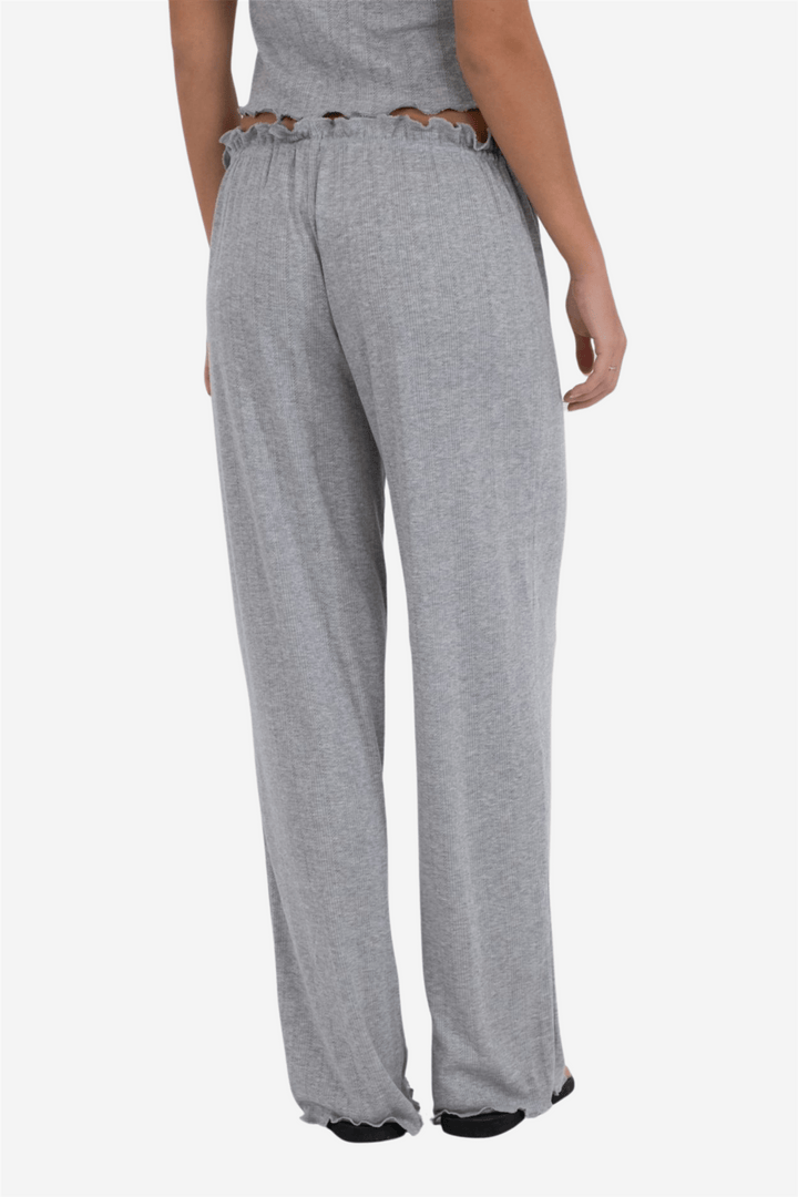 Neo Noir Bukser & jeans Serafina Pointelle Pants Light Grey