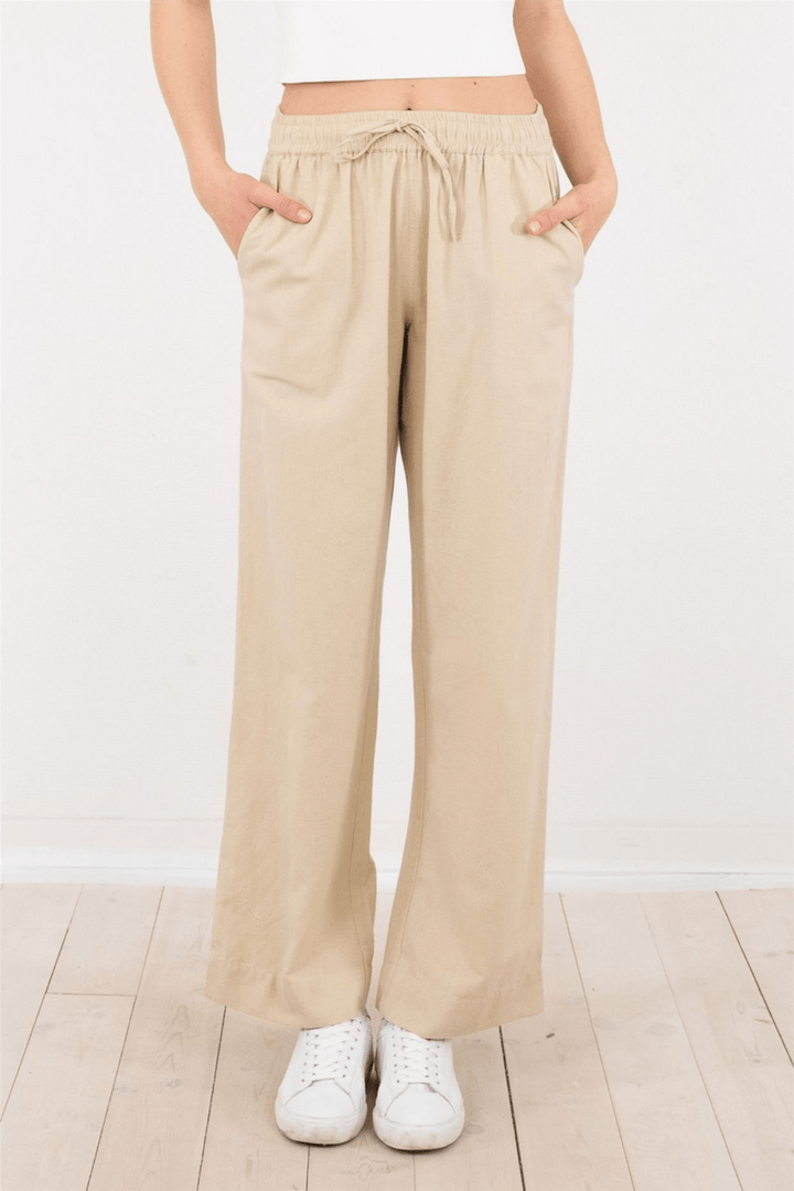 Neo Noir Bukser & jeans Sonar Linen Pants Sand