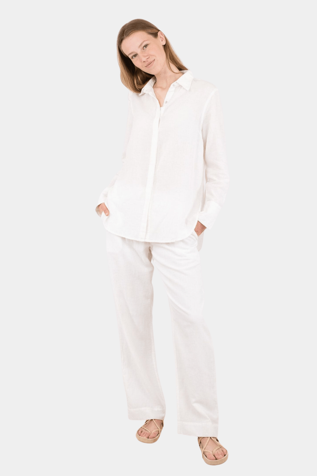 Neo Noir Bukser & jeans Sonar Linen Pants White