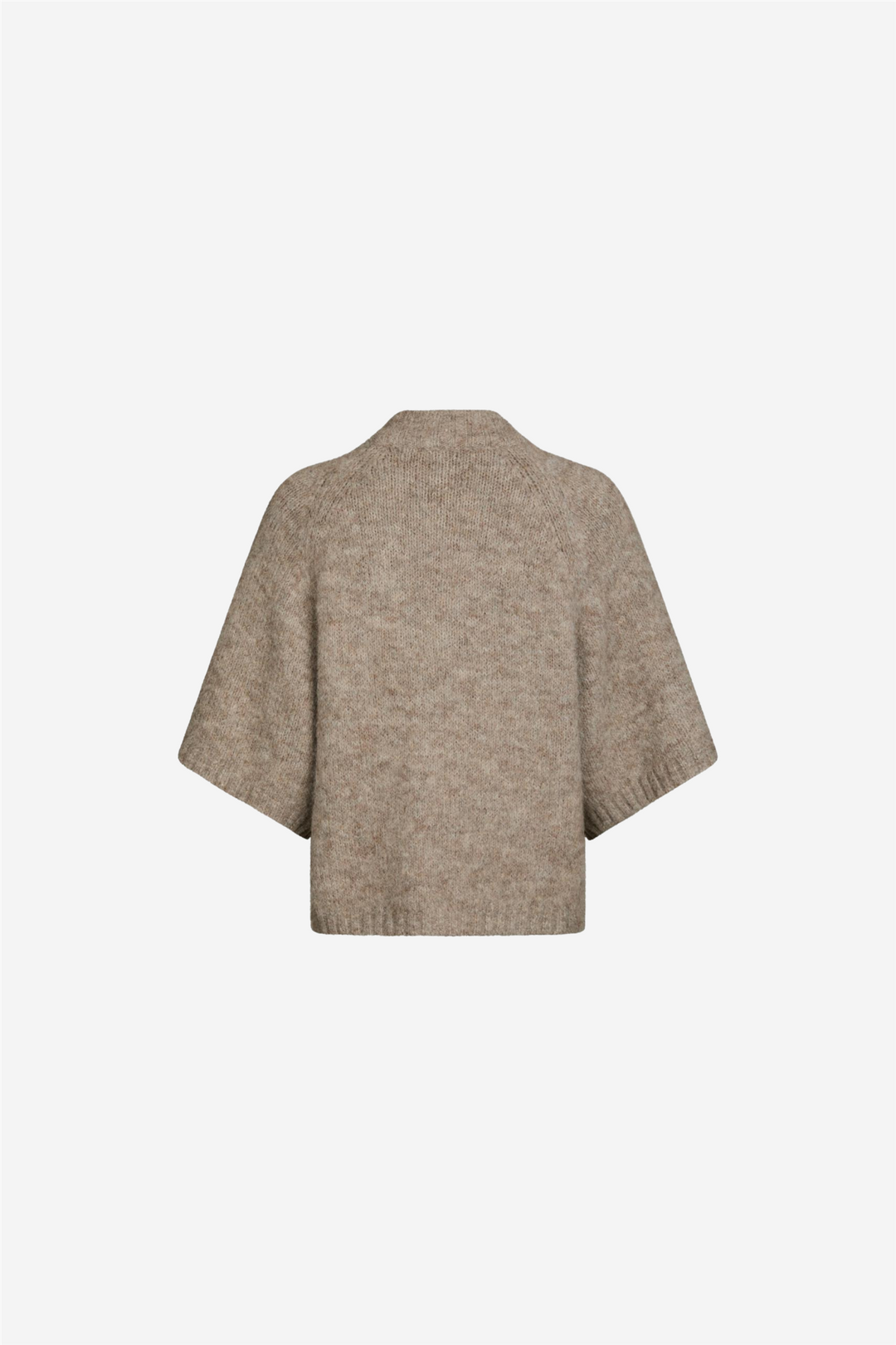 Neo Noir Genser &amp; Cardigan Benuta Fluffy Knit Cardigan Beige Melange