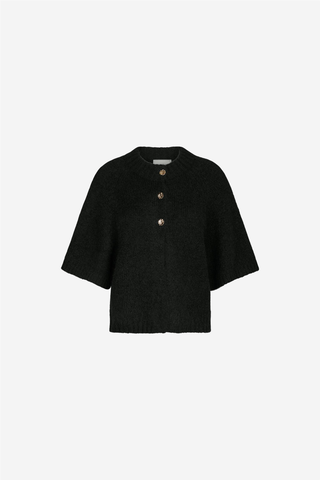 Neo Noir Genser & Cardigan Benuta Fluffy Knit Cardigan Black