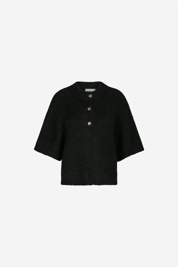 Neo Noir Genser & Cardigan Benuta Fluffy Knit Cardigan Black