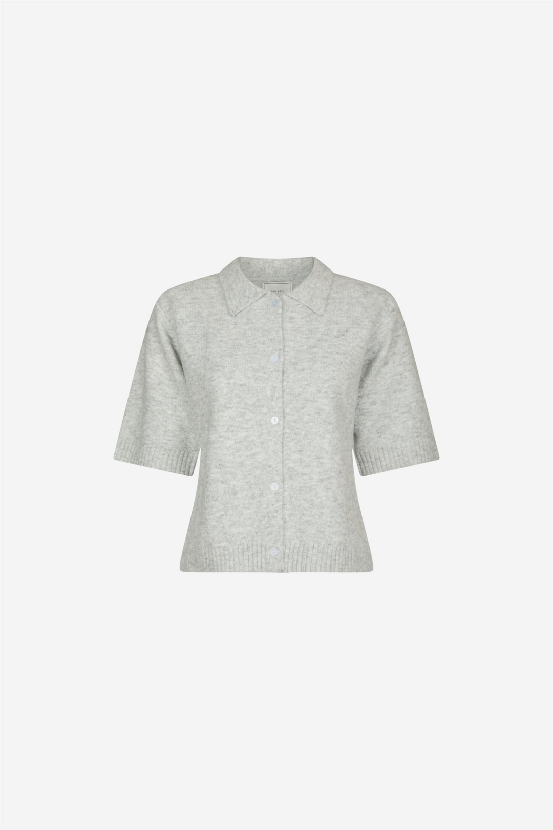 Neo Noir Genser & Cardigan Cunna Knit Blouse Light Grey Melange
