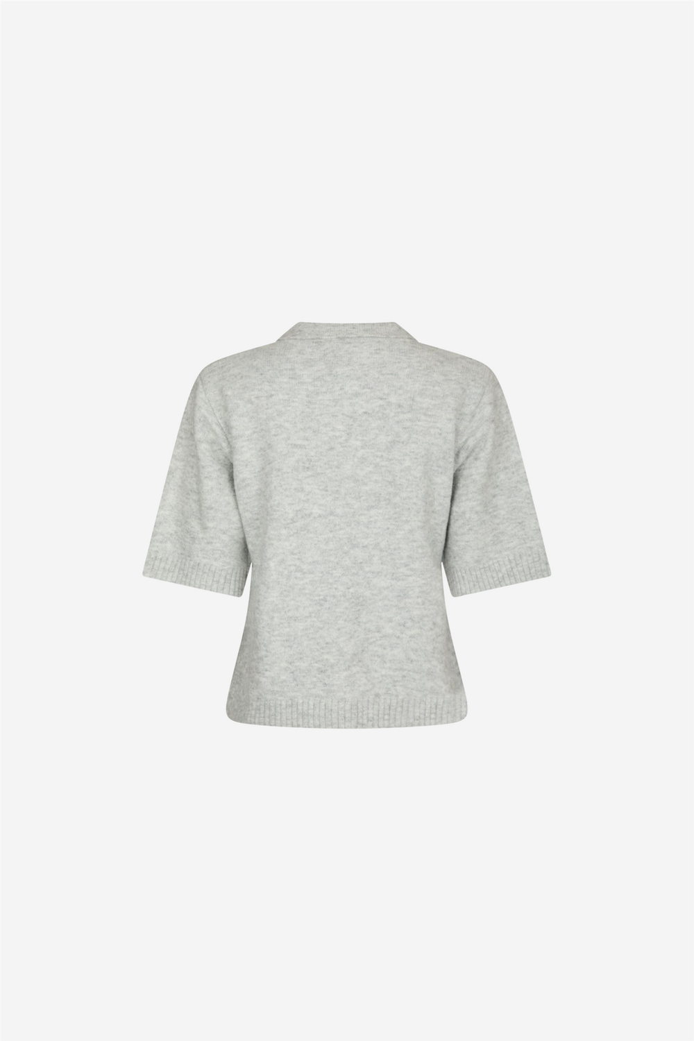 Neo Noir Genser & Cardigan Cunna Knit Blouse Light Grey Melange