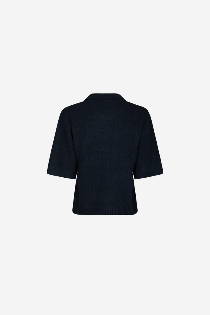 Neo Noir Genser & Cardigan Cunna Knit Blouse Navy