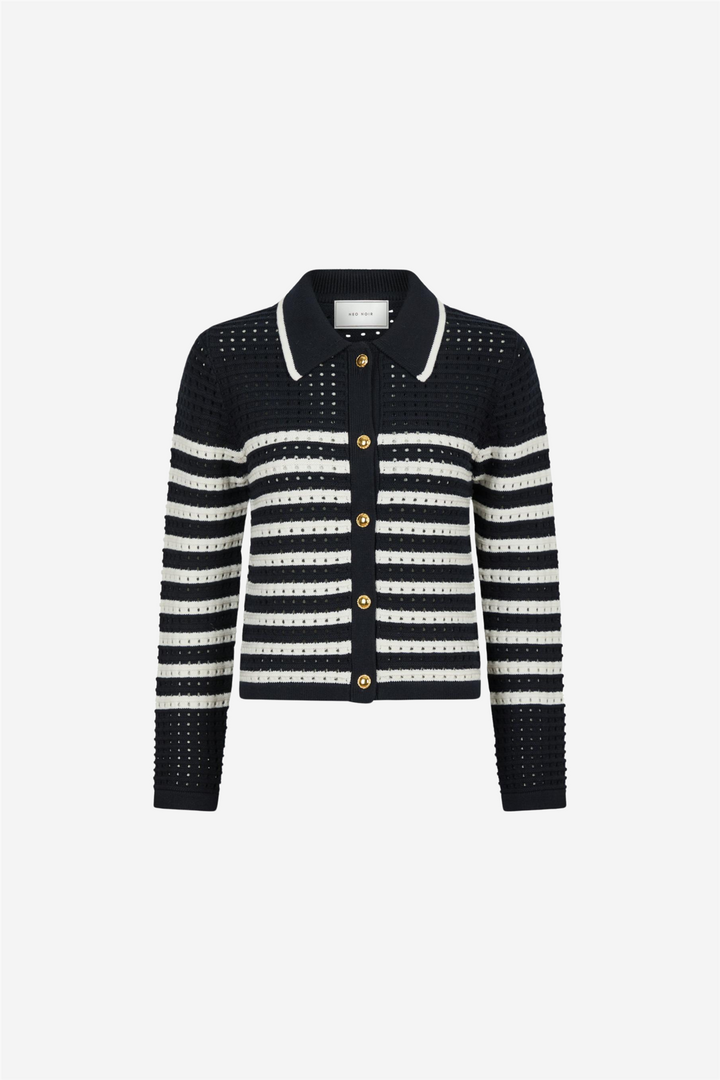 Neo Noir Genser & Cardigan Effie Knit Cardigan Navy