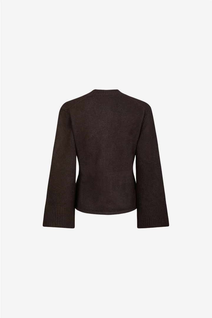 Neo Noir Genser & Cardigan Pixie Knit Cardigan Dark Brown