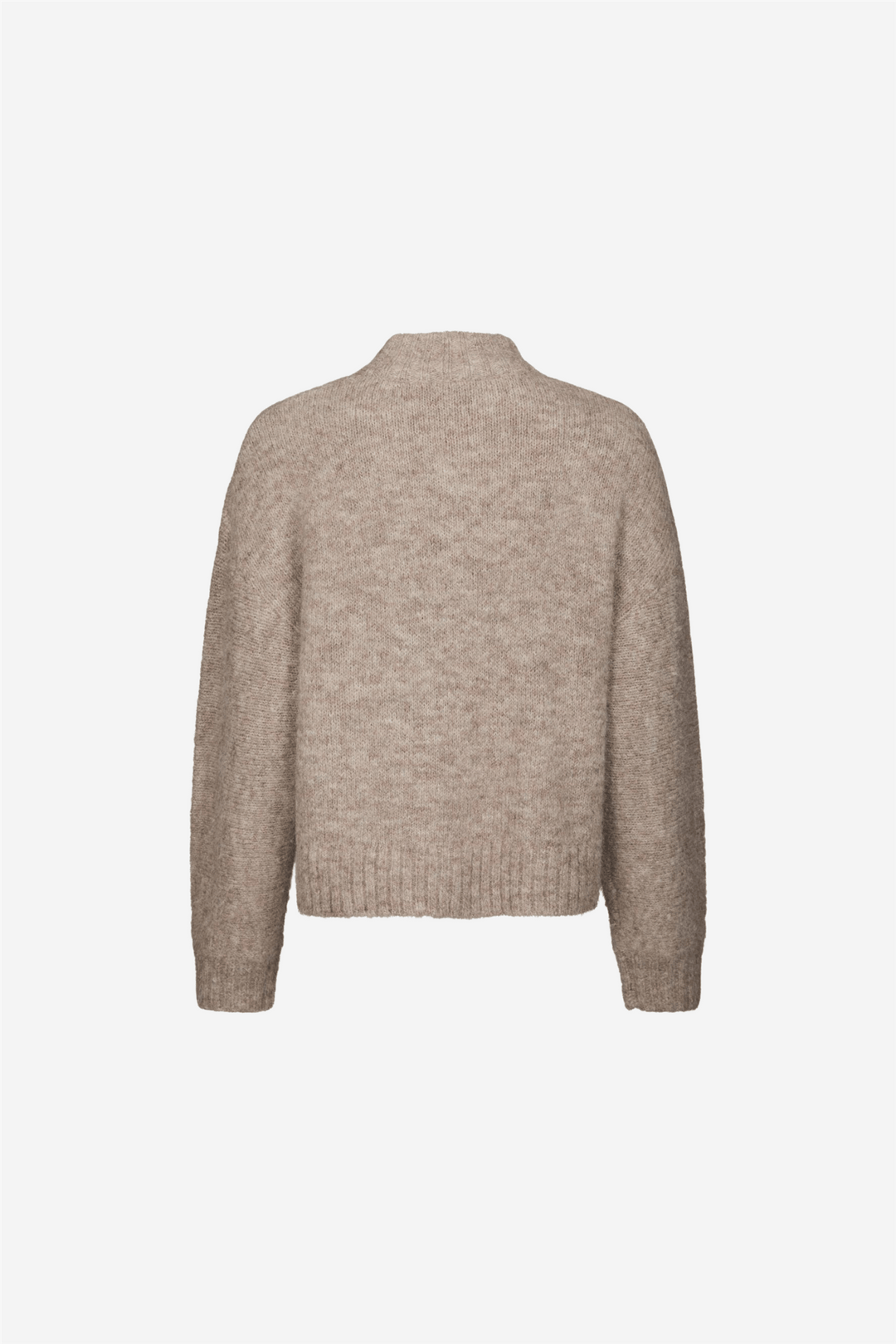 Neo Noir Genser &amp; Cardigan Taura Fluffy Knit Cardigan Beige Melange