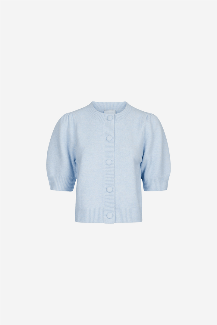 Neo Noir Genser & Cardigan Trudy Knit Cardigan Light Blue
