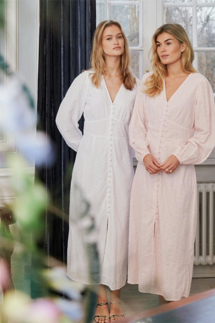 Neo Noir Kjoler & jumpsuits Alto Embroidery Dress White
