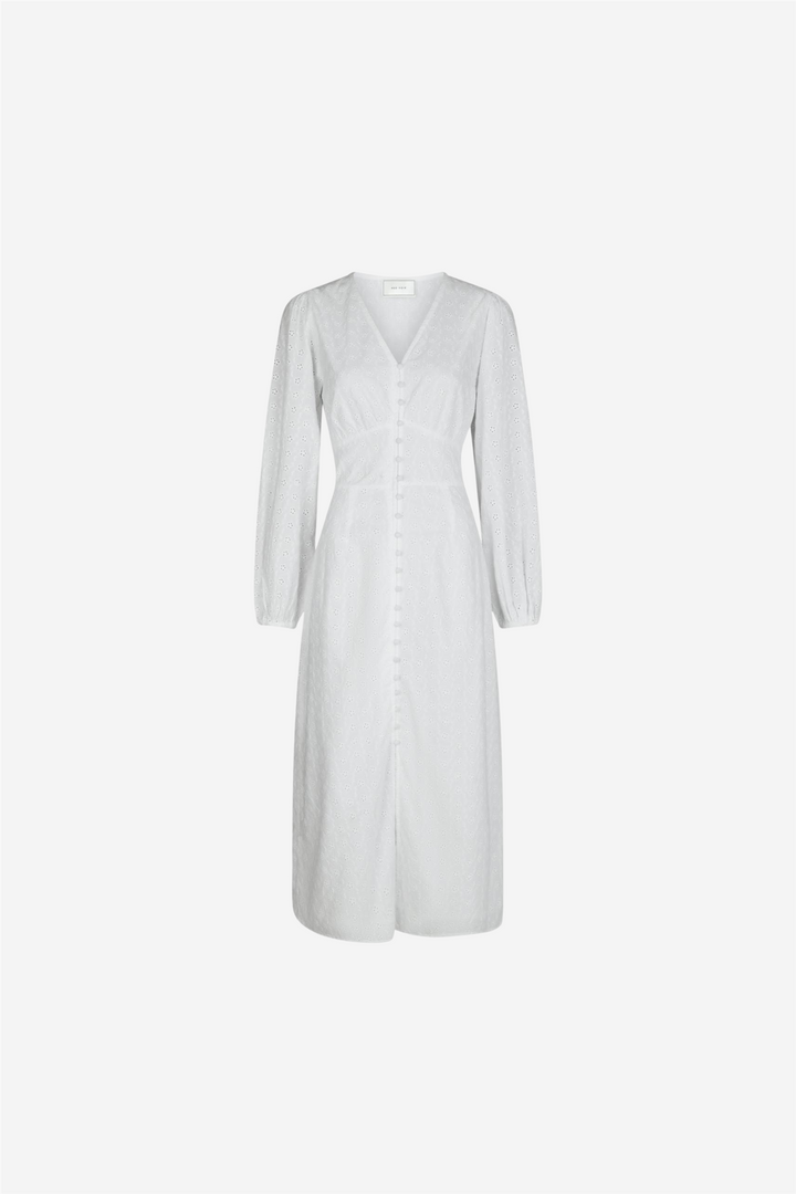 Neo Noir Kjoler & jumpsuits Alto Embroidery Dress White