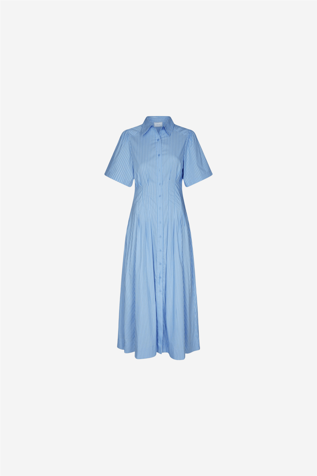 Neo Noir Kjoler & jumpsuits Baia Stripe Poplin Dress Light Blue