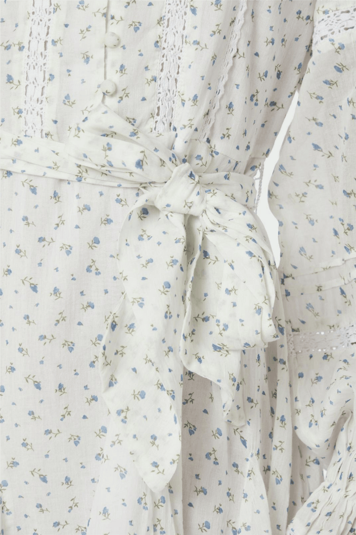 Neo Noir Kjoler & jumpsuits Birgitte Print Flower Dress Off White