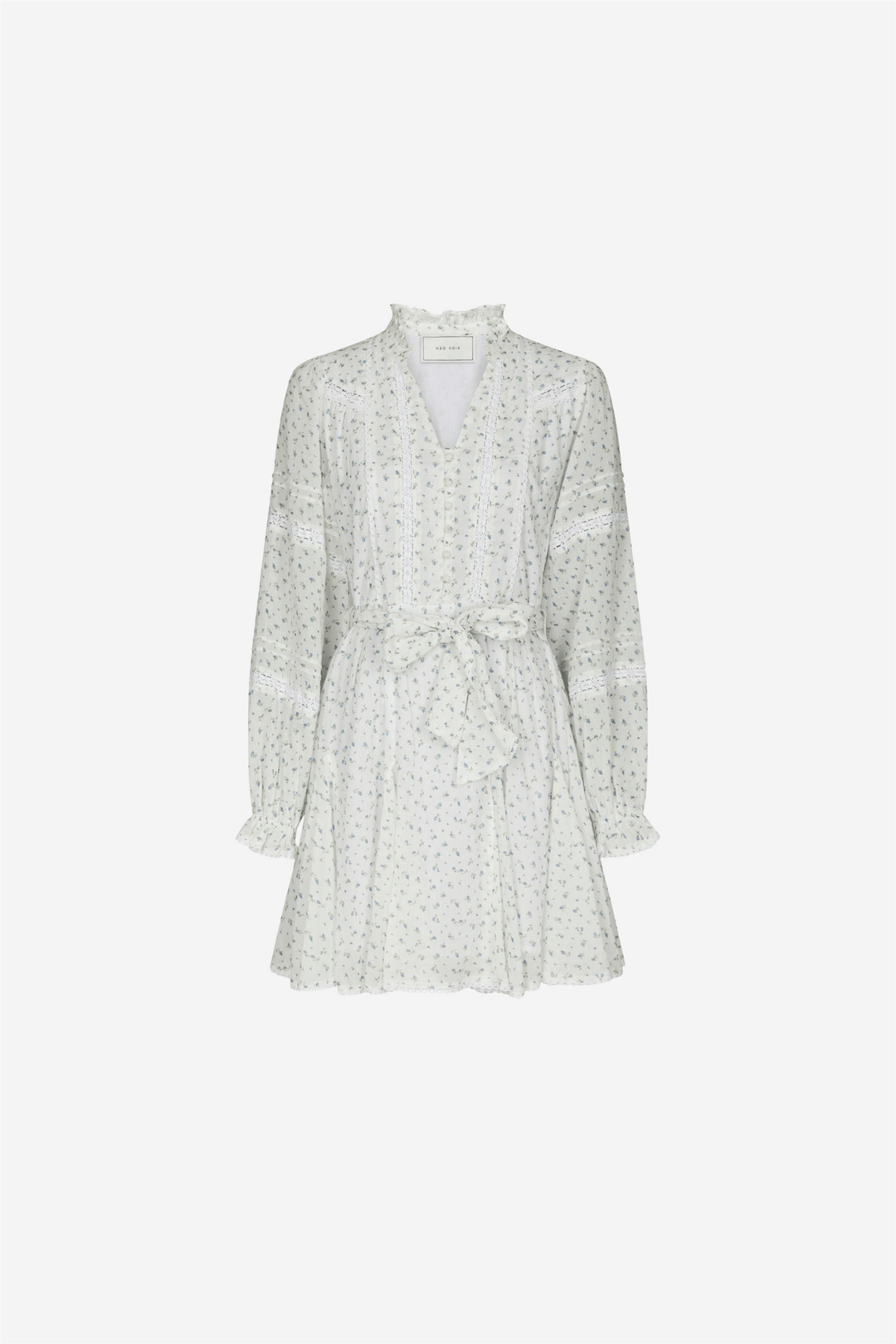 Neo Noir Kjoler & jumpsuits Birgitte Print Flower Dress Off White
