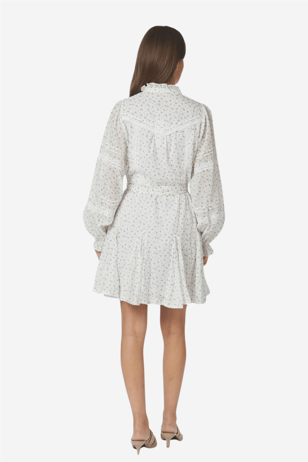 Neo Noir Kjoler & jumpsuits Birgitte Print Flower Dress Off White