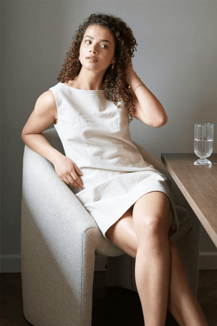 Neo Noir Kjoler & jumpsuits Bruna Ramie Dress Natural