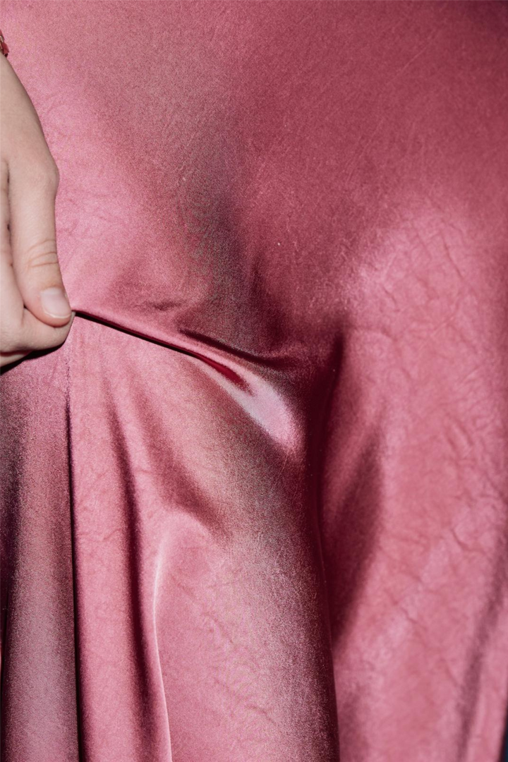 Neo Noir Kjoler & jumpsuits Celinie Heavy Sateen Dress Cherry Pink