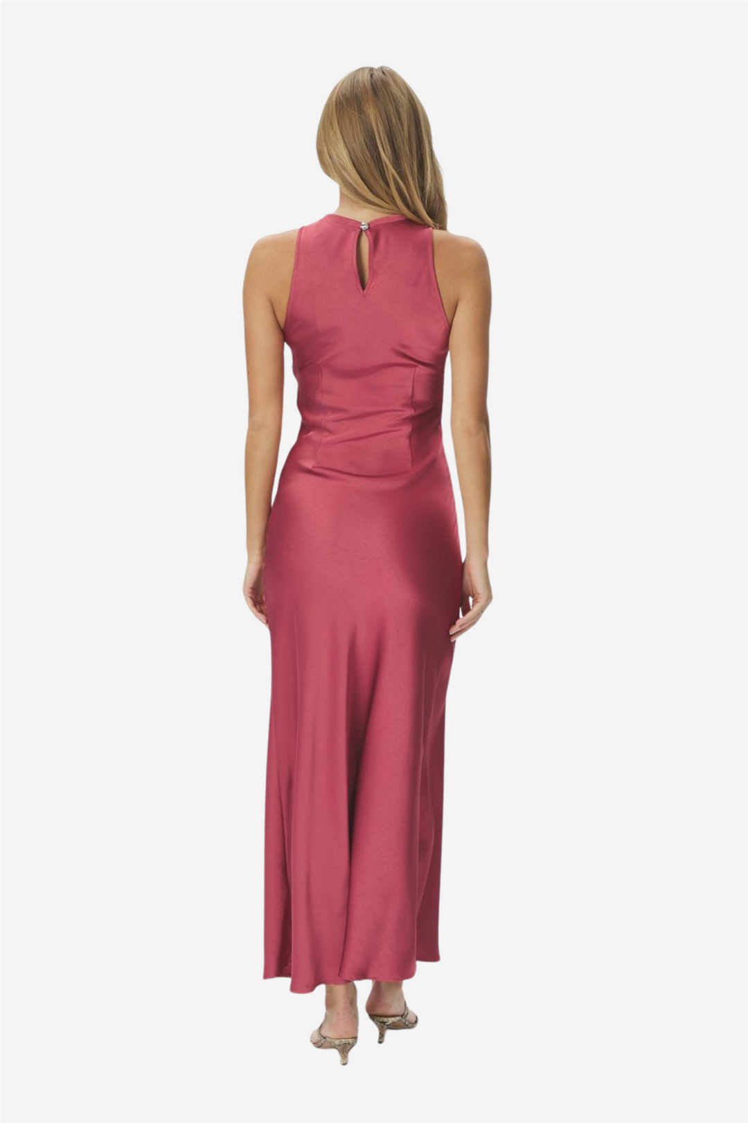 Neo Noir Kjoler & jumpsuits Celinie Heavy Sateen Dress Cherry Pink