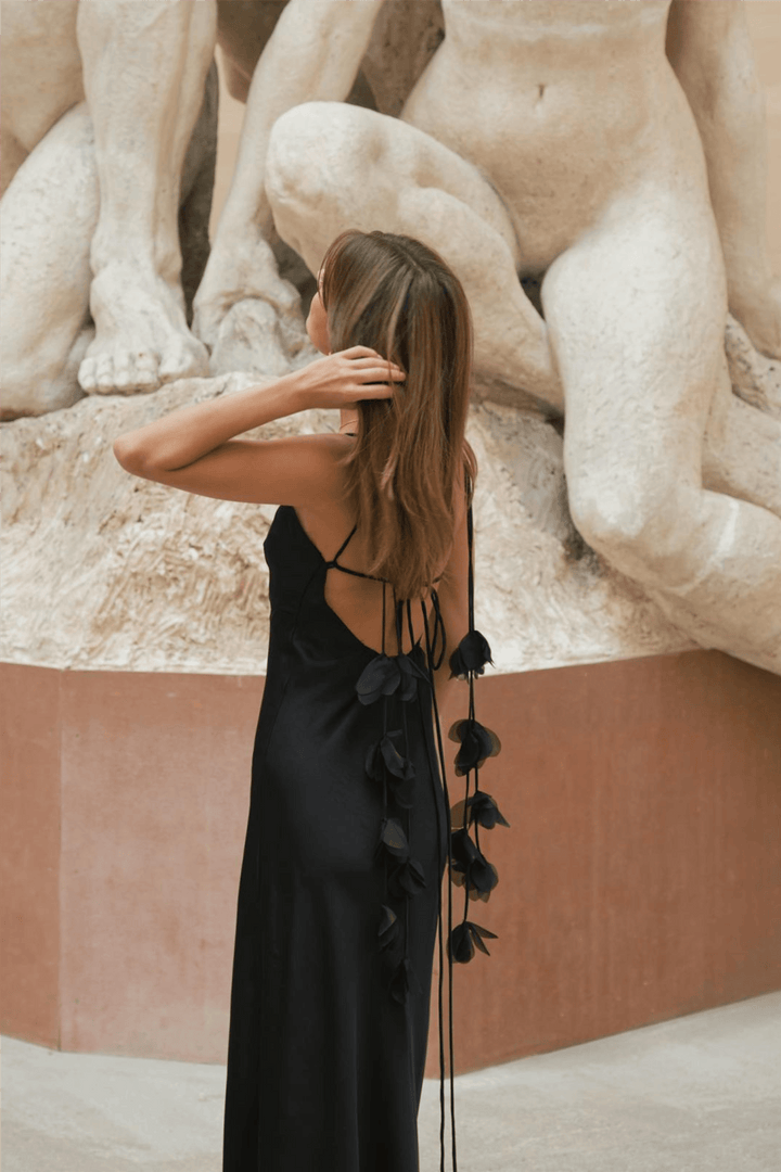 Neo Noir Kjoler & jumpsuits Colly Heavy Sateen Dress Black