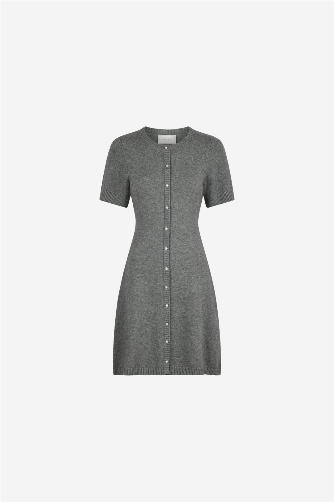 Neo Noir Kjoler & jumpsuits Elise Knit Dress Dark Grey Melange