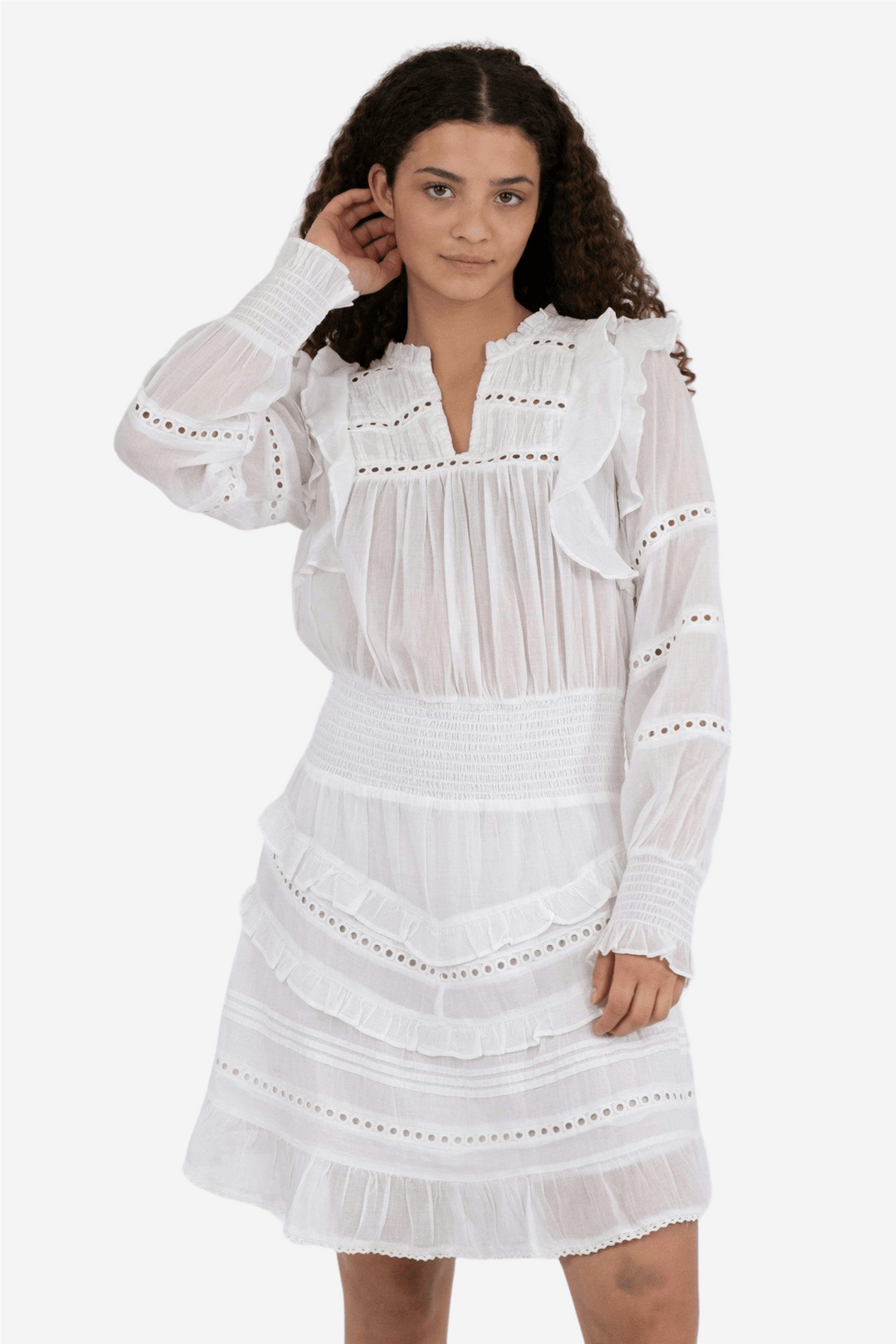 Neo Noir Kjoler & jumpsuits Harmoni S Voile Dress White