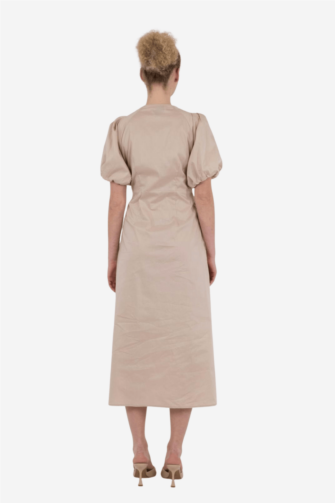 Neo Noir Kjoler & jumpsuits Illana Poplin Dress Dark Sand