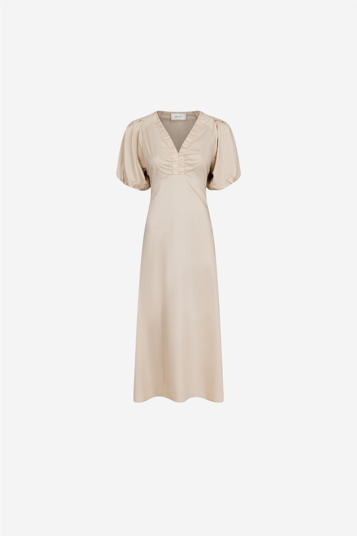 Neo Noir Kjoler & jumpsuits Illana Poplin Dress Dark Sand