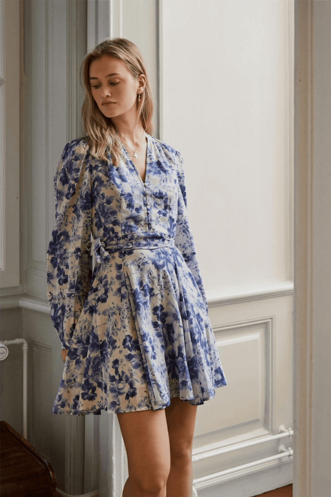 Neo Noir Kjoler & jumpsuits Marise Print Dress Light Blue