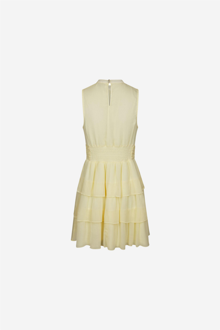 Neo Noir Kjoler & jumpsuits May Solid Chiffon Dress Light Yellow
