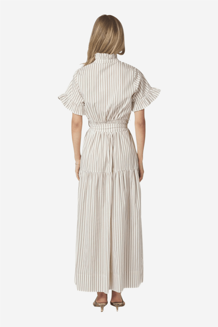 Neo Noir Kjoler & jumpsuits Nellie Wide Stripe Dress Ivory