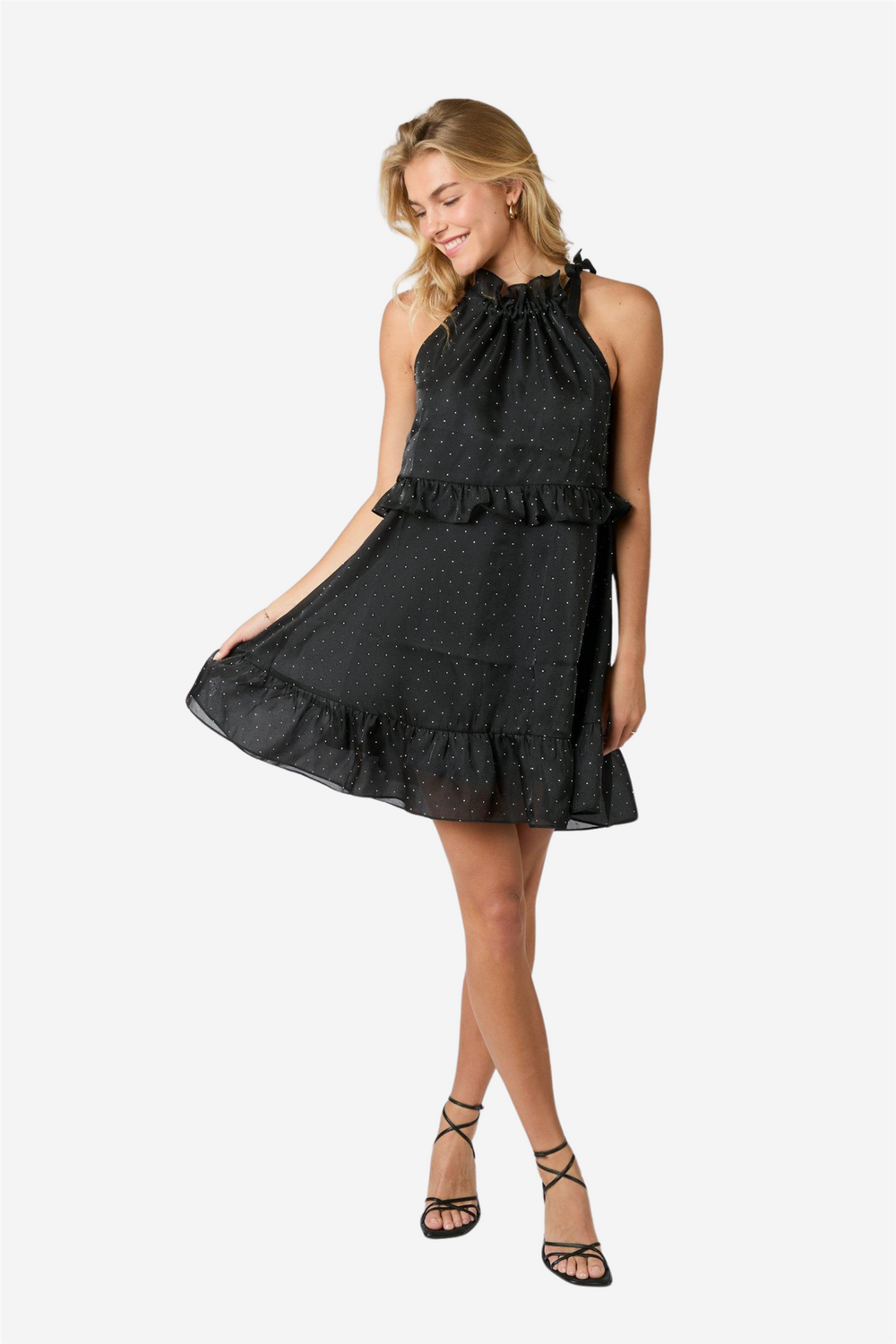 Neo Noir Kjoler & jumpsuits Rida Bedazzled Dress Black