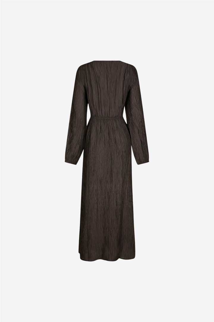 Neo Noir Kjoler & jumpsuits Silfi Crepe Dress Dark Brown