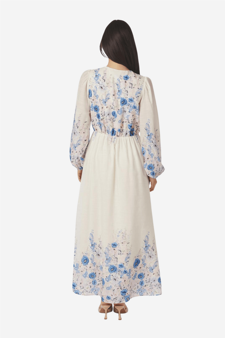 Neo Noir Kjoler &amp; jumpsuits Silfi Flower Print Dress Blue
