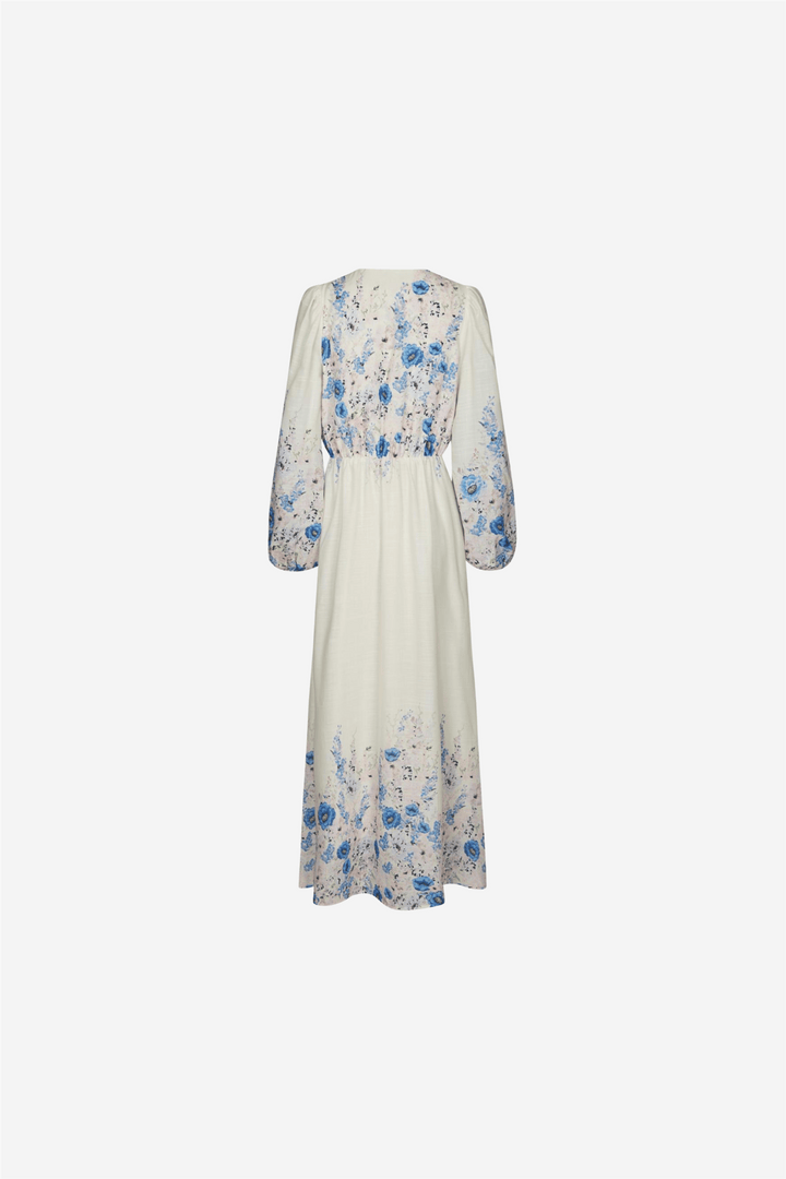 Neo Noir Kjoler &amp; jumpsuits Silfi Flower Print Dress Blue