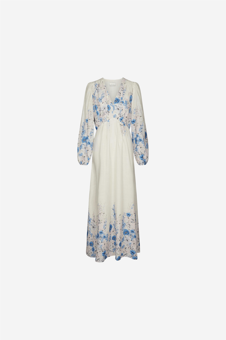 Neo Noir Kjoler &amp; jumpsuits Silfi Flower Print Dress Blue