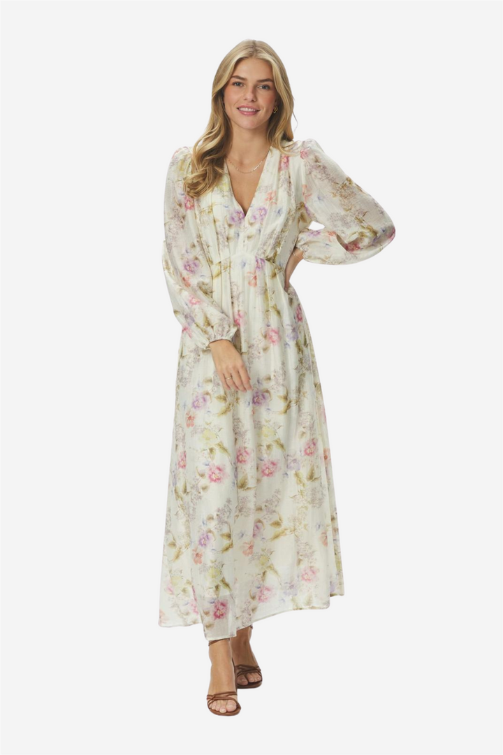 Neo Noir Kjoler & jumpsuits Silfi Vintage Flower Dress Off White