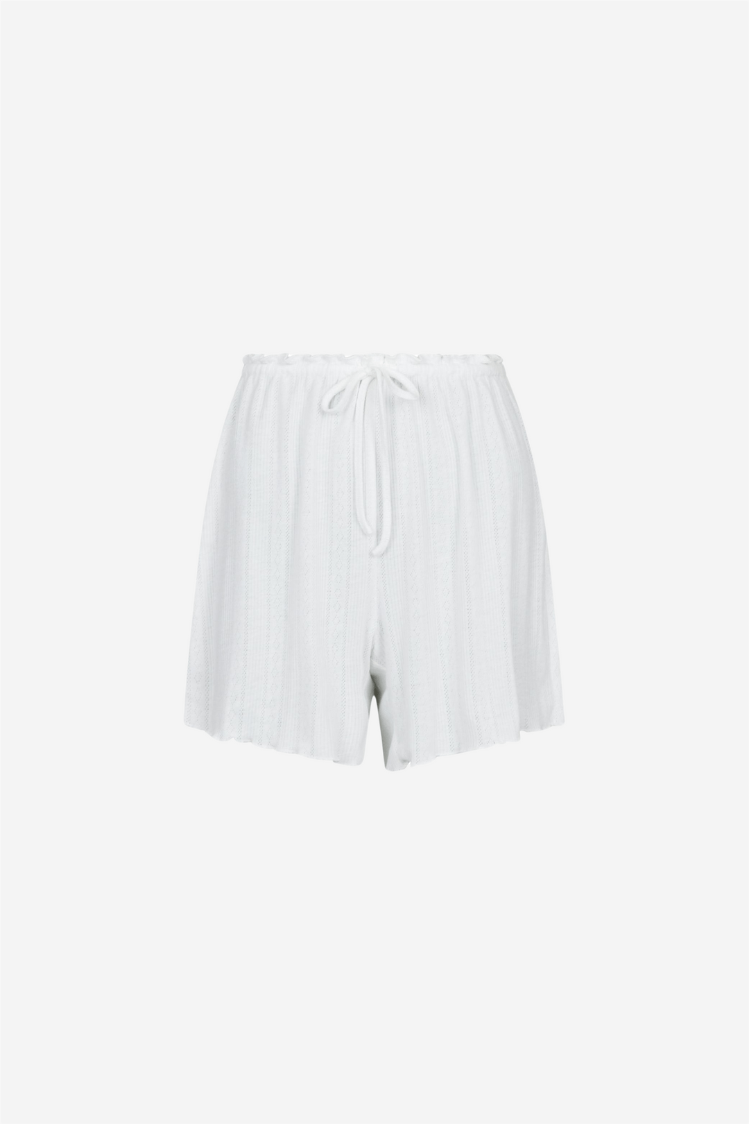 Neo Noir Shorts Merritt Pointelle Shorts White