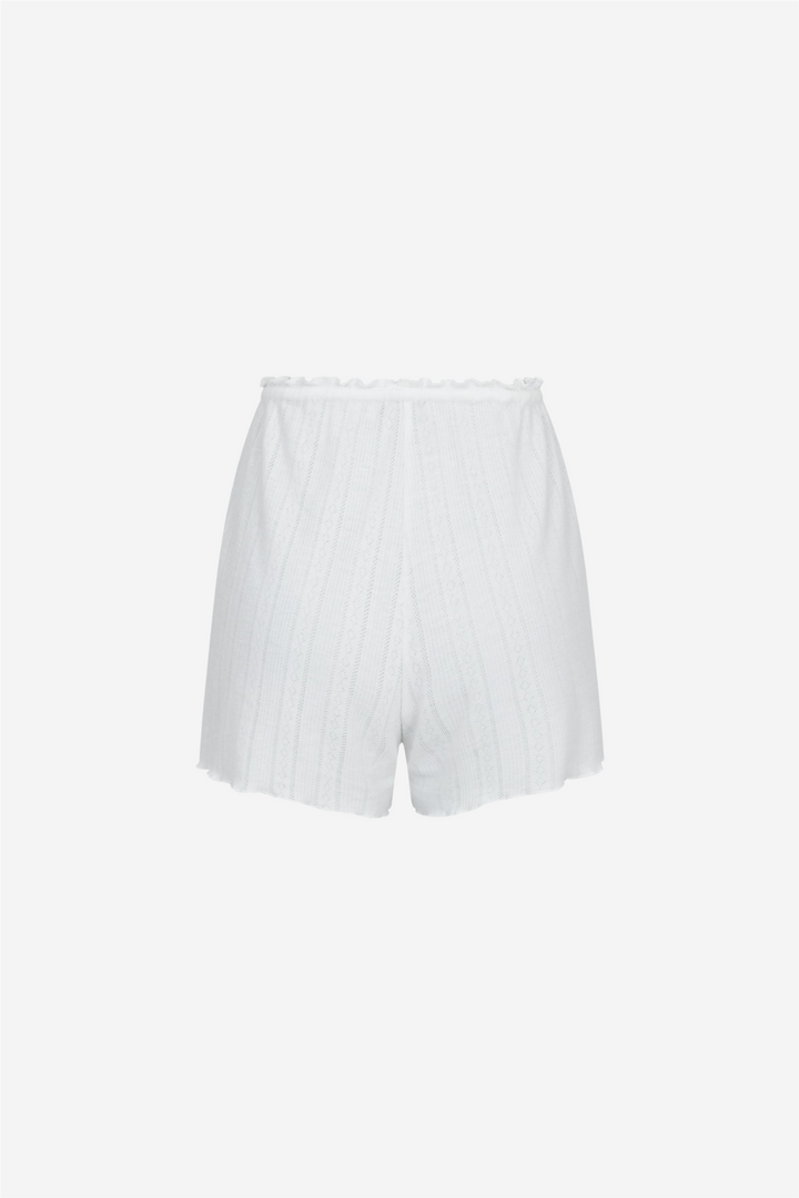 Neo Noir Shorts Merritt Pointelle Shorts White