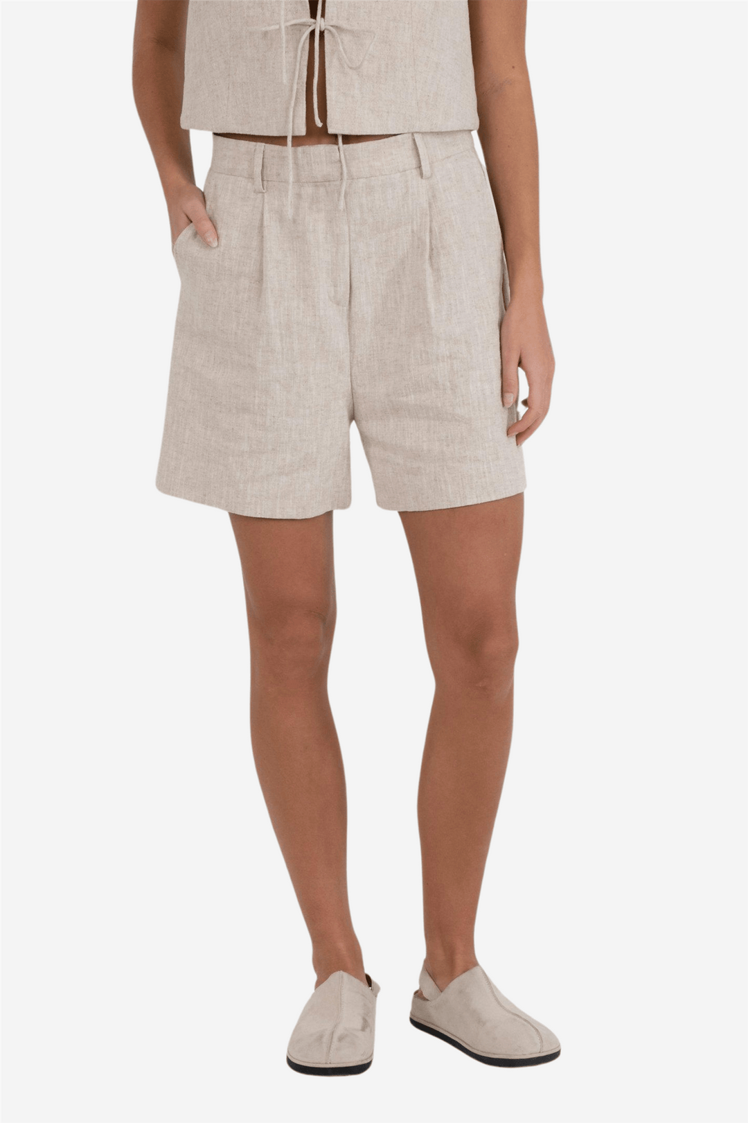 Neo Noir Shorts Sega Ramie Shorts Natural